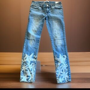 Levi's Blue Star Patterned Jeans